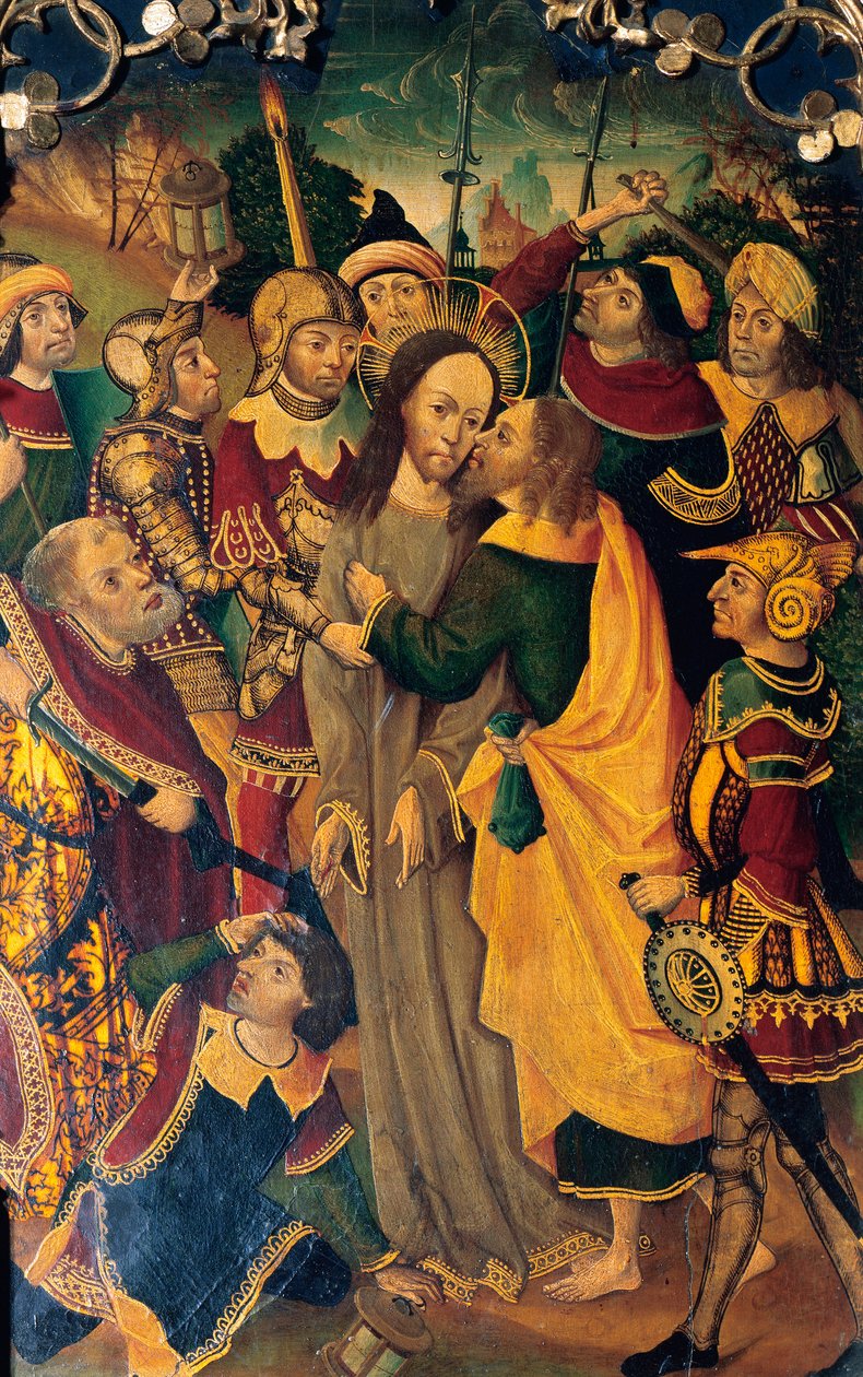 Il bacio di Giuda (dettaglio) da Spanish School