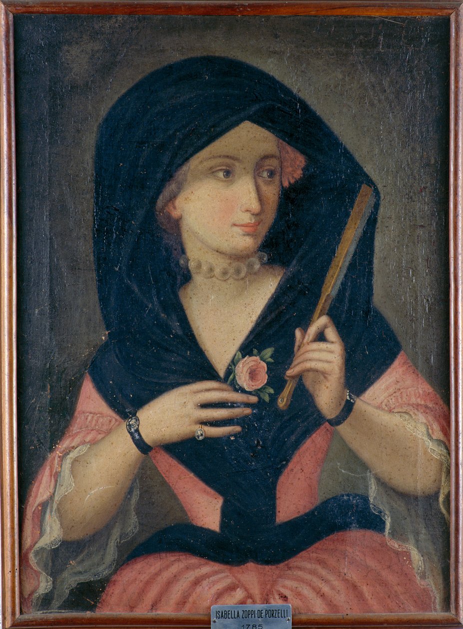 Ritratto di Isabella Zoppi de Porzelli, 1785 da Unknown