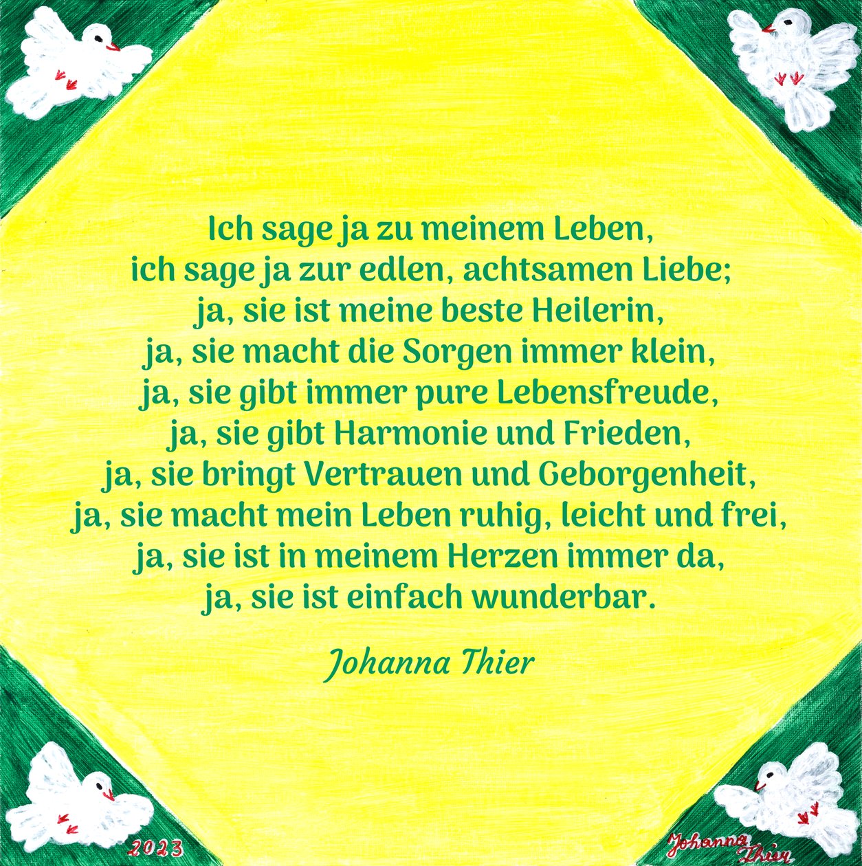 Io dico sì (versione 2) da Johanna Thier