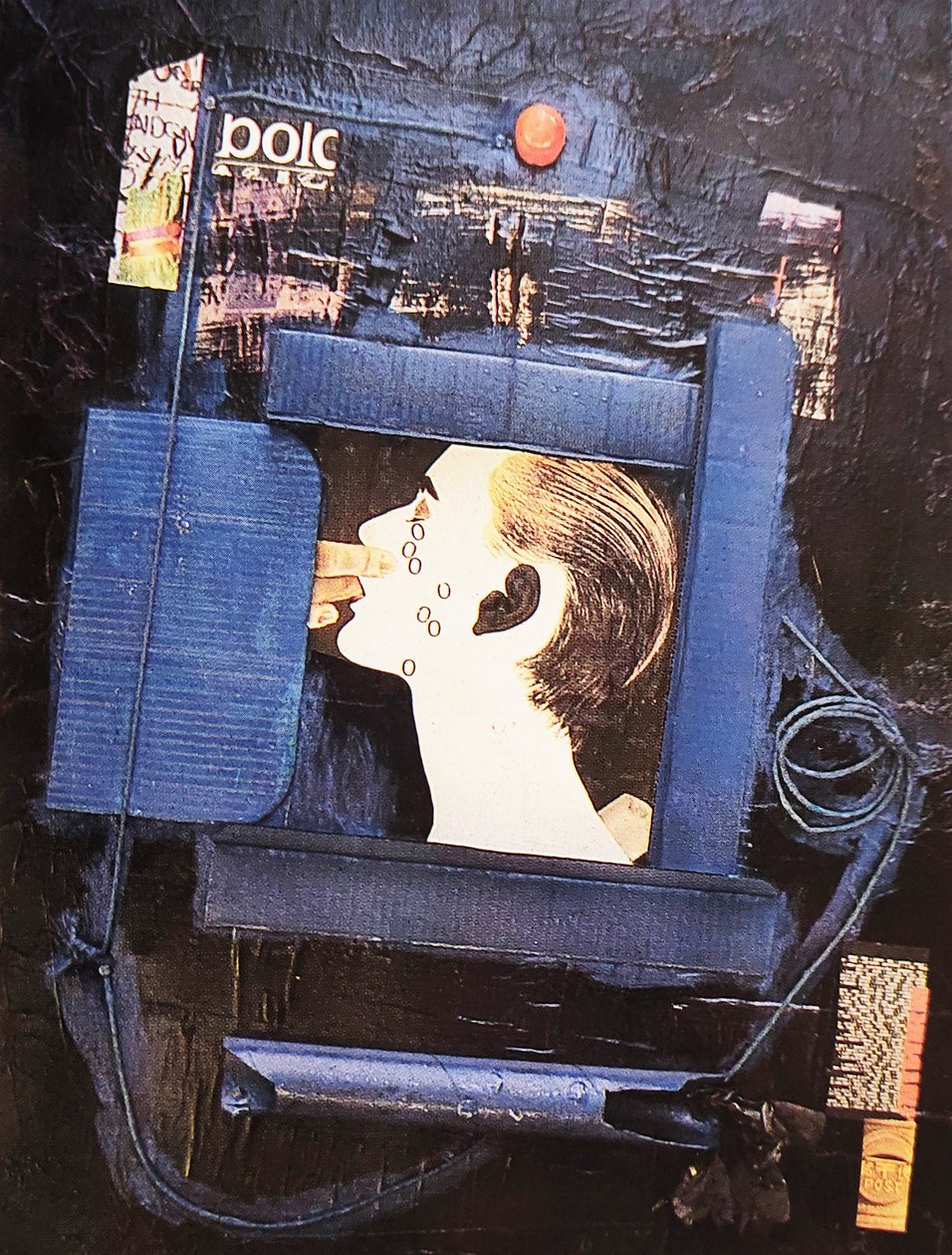 G. C. Riccardi, Sotto chiave, 1980, Gemischte Medien auf Leinwand, 130x170, Italia. da Gian Carlo Riccardi