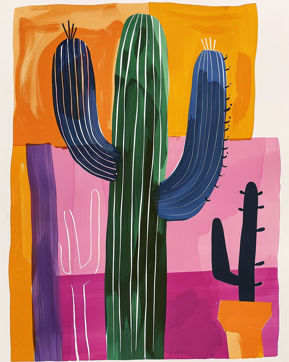 Cactus stile Henri Matisse da F. Abderrahim