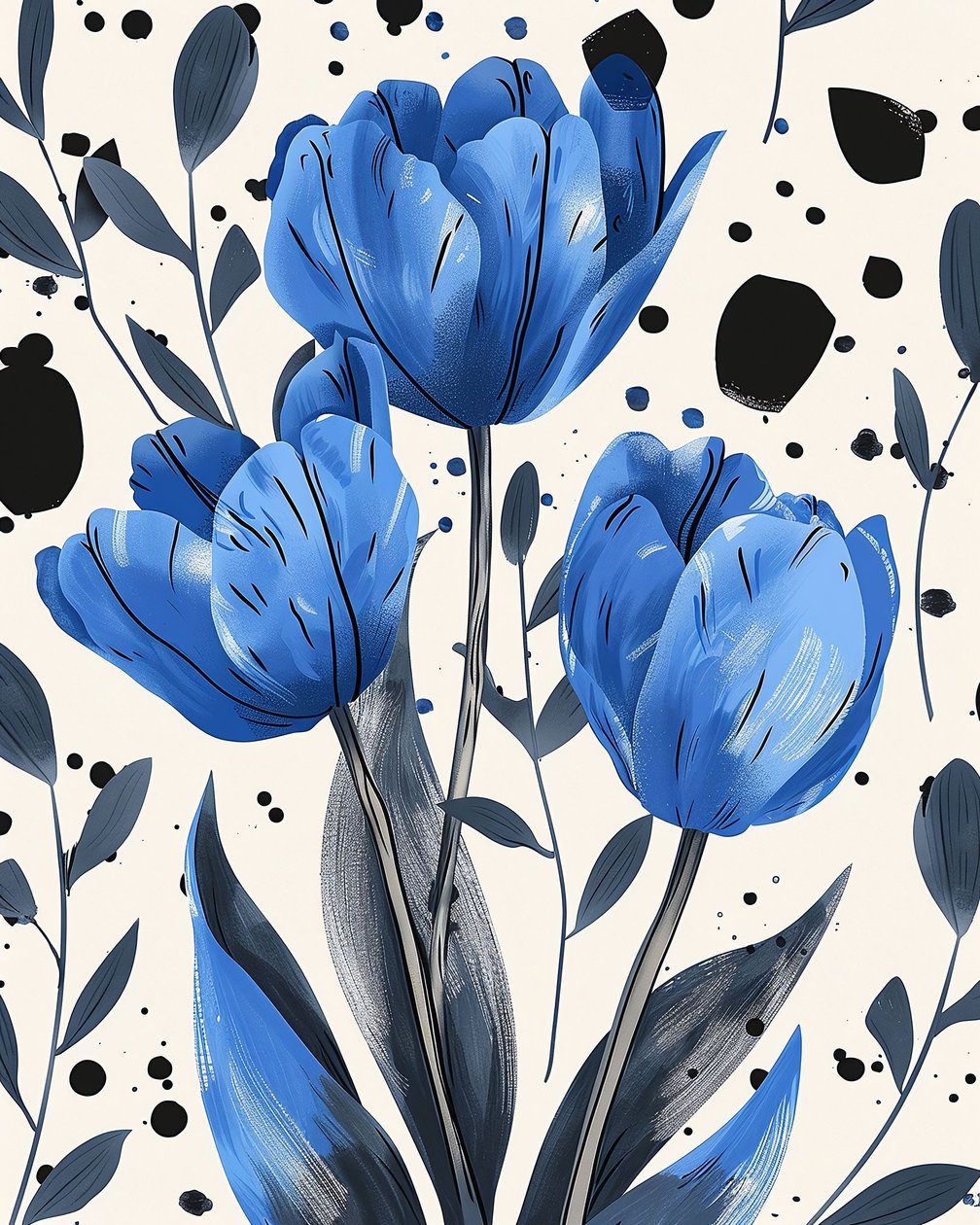 Tulipani blu di David da F. Abderrahim