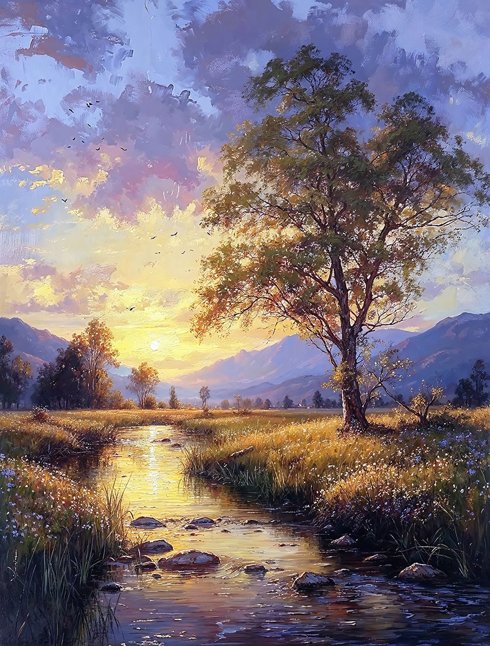 Paesaggio mattutino all