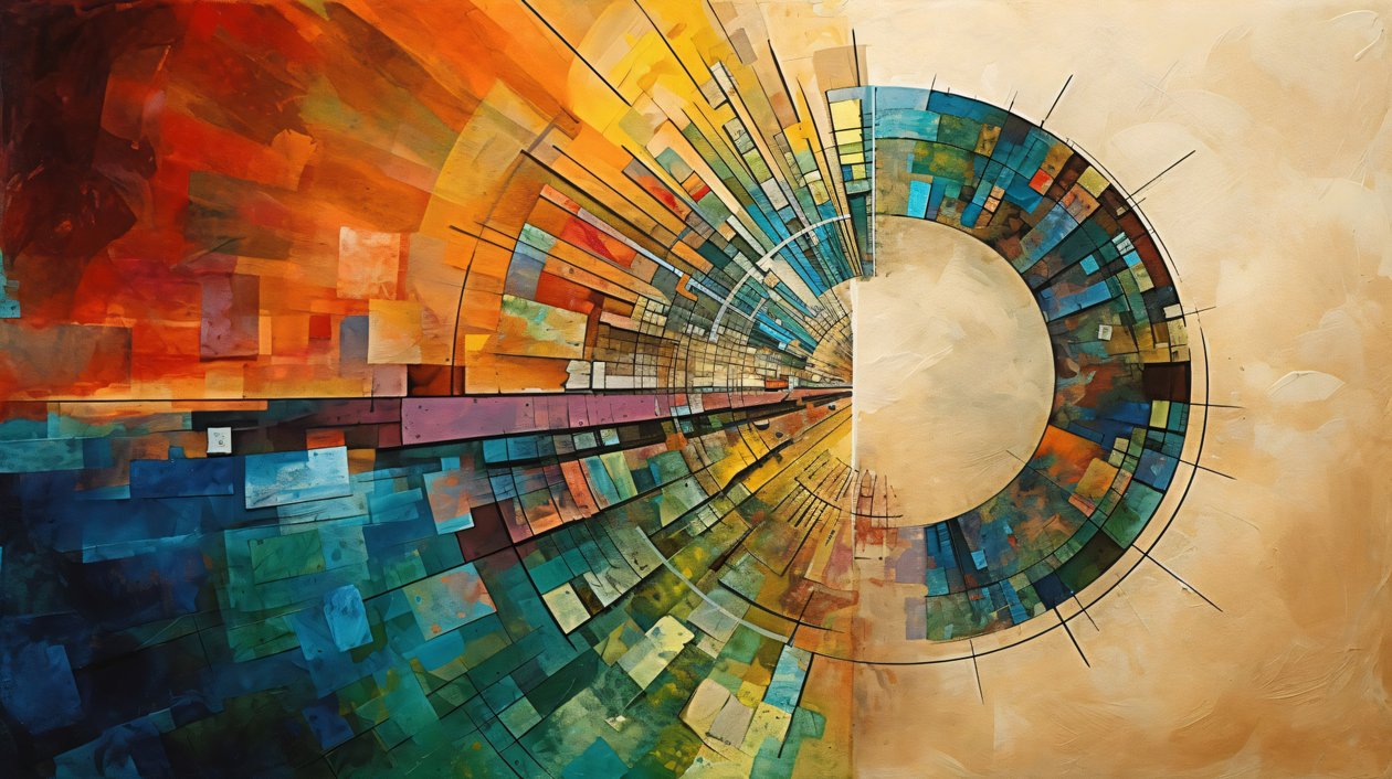Pittura astratta vivace, arte murale moderna, stampe su tela personalizzate da F. Abderrahim