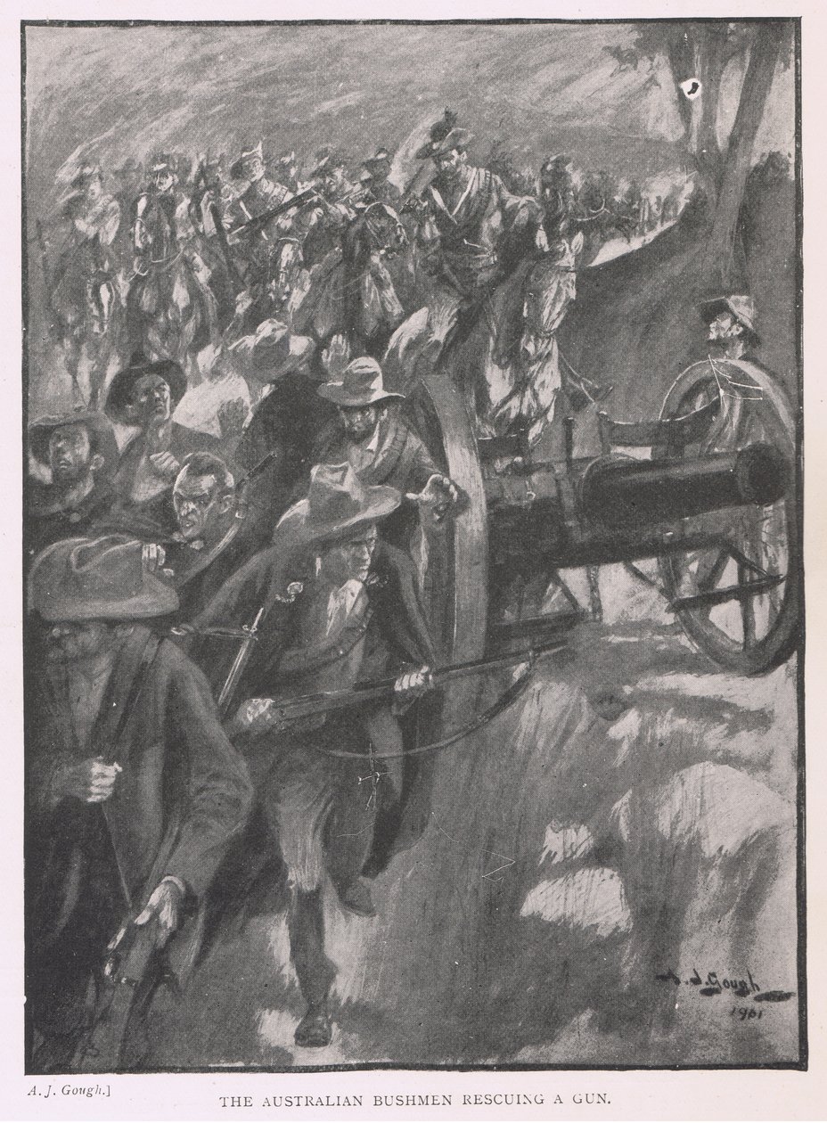 Boscaioli australiani salvano un cannone da A. J. Gough