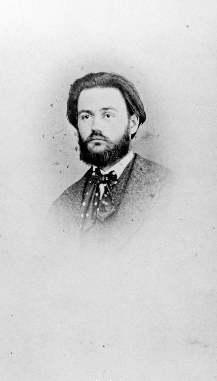 Emile Zola (1840-1902) a 25 anni, c.1865 da A. Pinsard