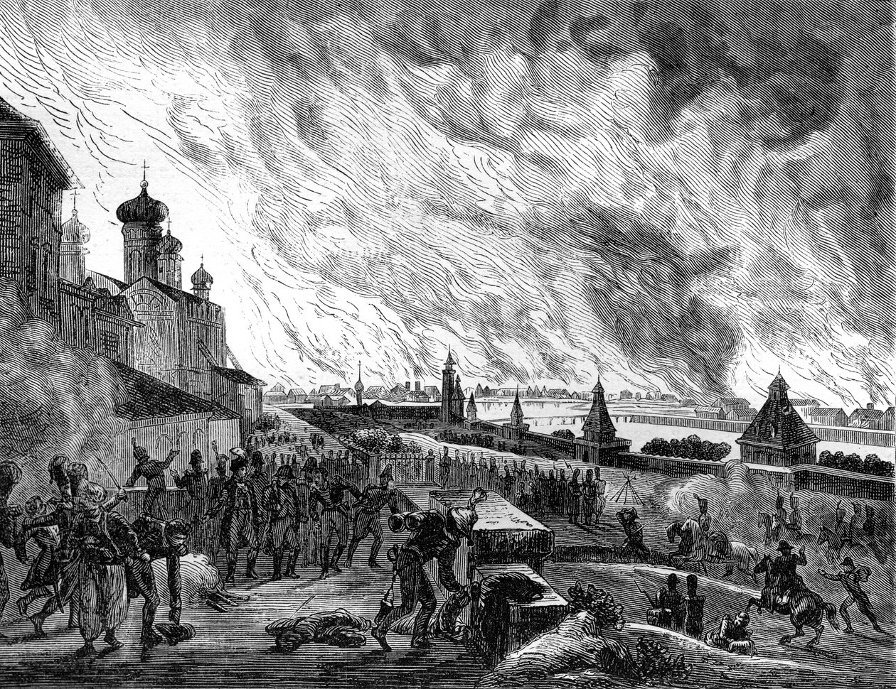 Mosca in fiamme, 15 settembre 1812 1882-1884 da A. Etienne