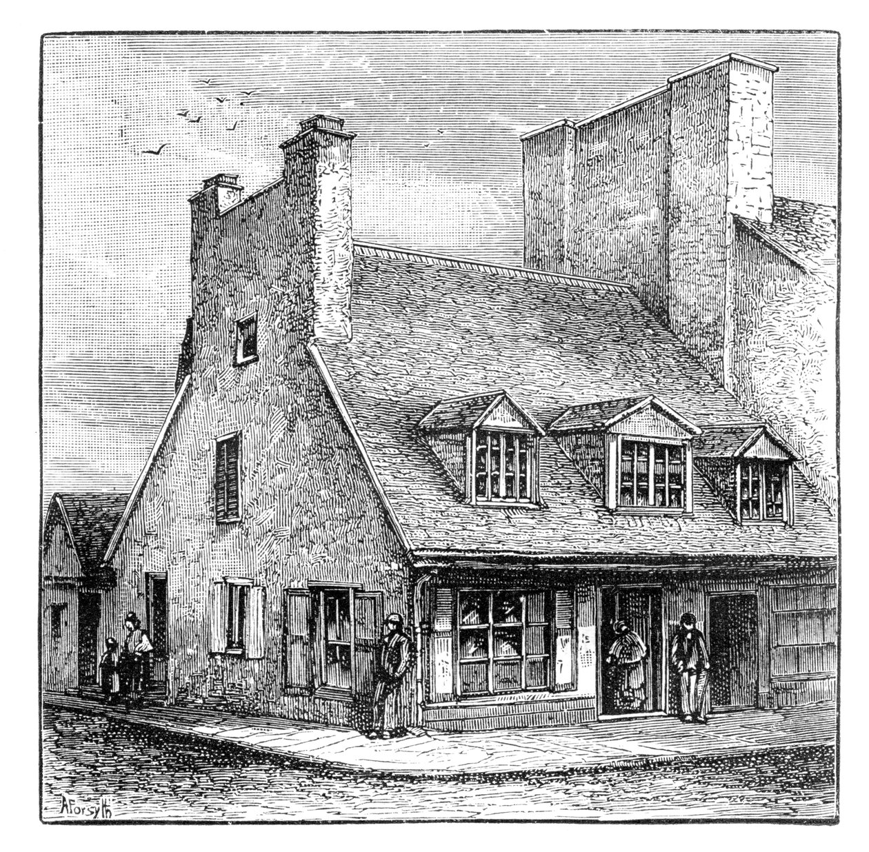 Vecchia casa francese, Quebec, Canada, 1900 da A. Forsyth