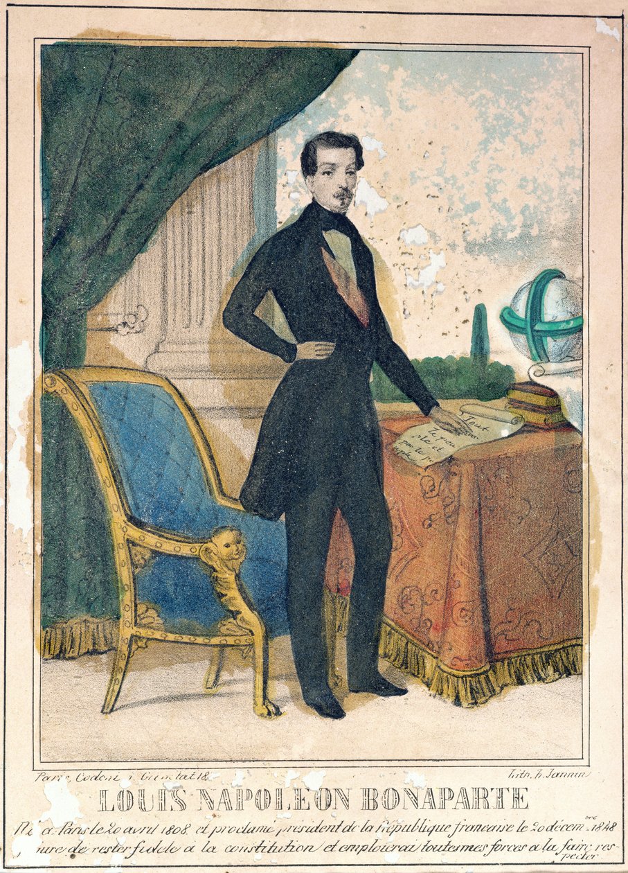 Louis-Napoleon Bonaparte (1808-73) futuro Napoleone III, c.1849 da A. Jannin