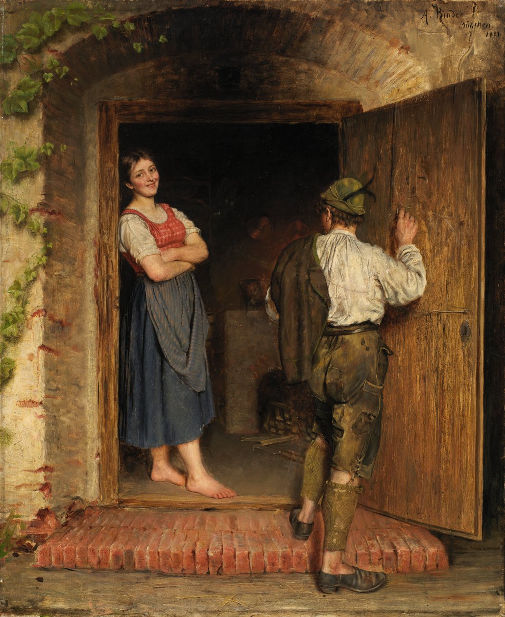 Disegno sulla porta, 1887 da A. Rinder