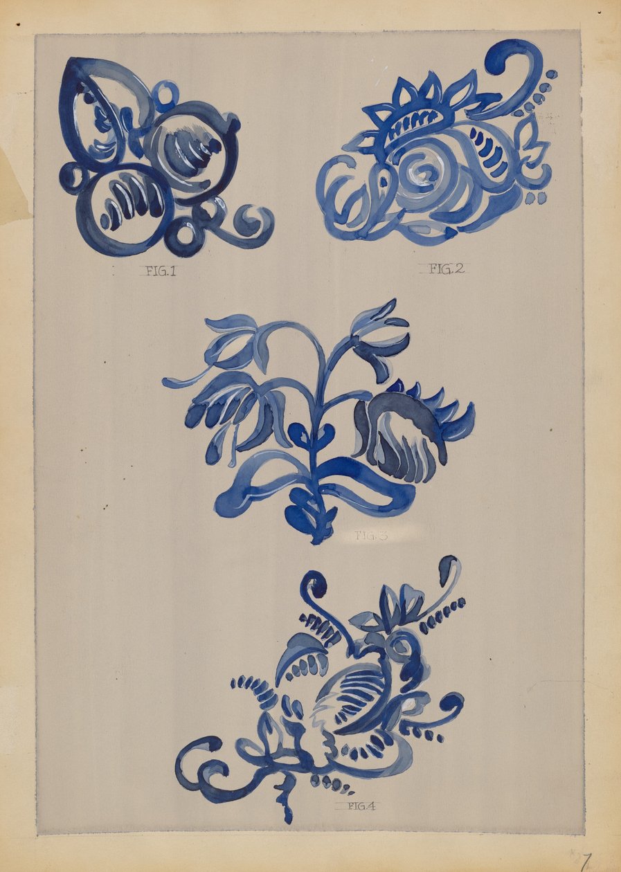 Decorazione per ceramica da A. Zimet