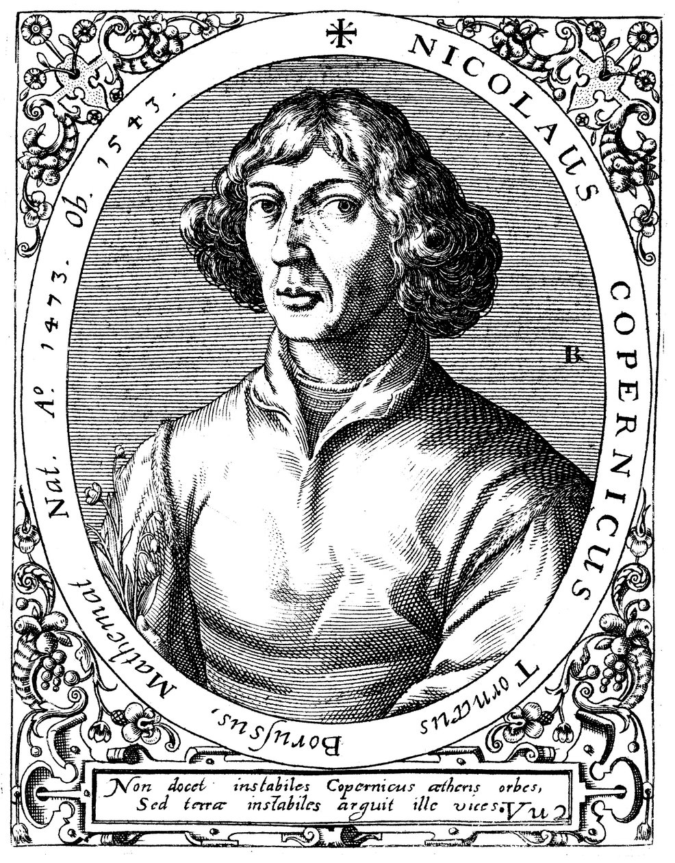 Nicola Copernico, astronomo polacco da A. de Bry