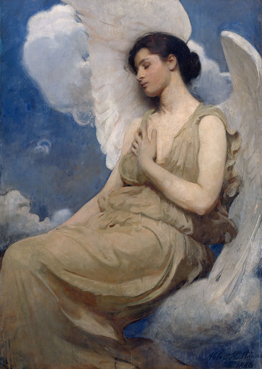 Italian: figura alata Winged Figure da Abbott Handerson Thayer