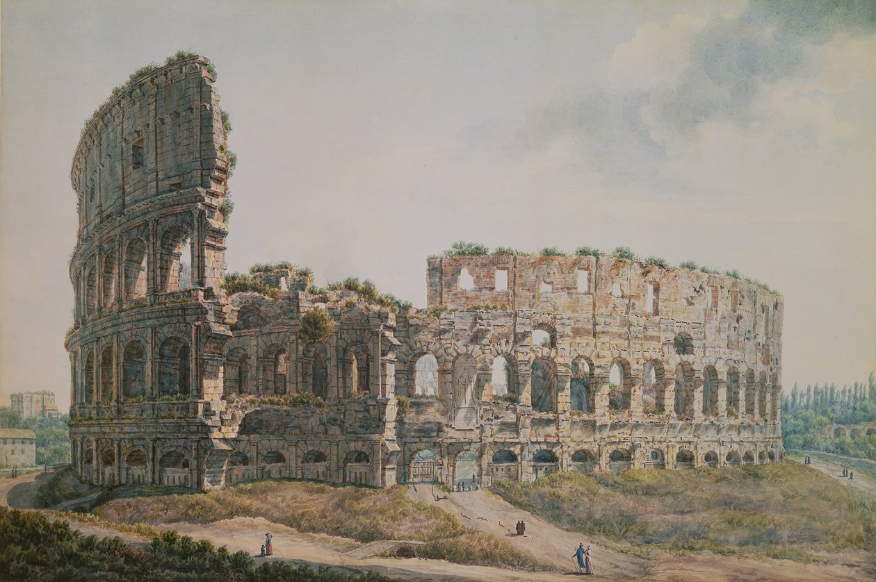 Il Colosseo, Roma da Abraham Louis Rudolph Ducros