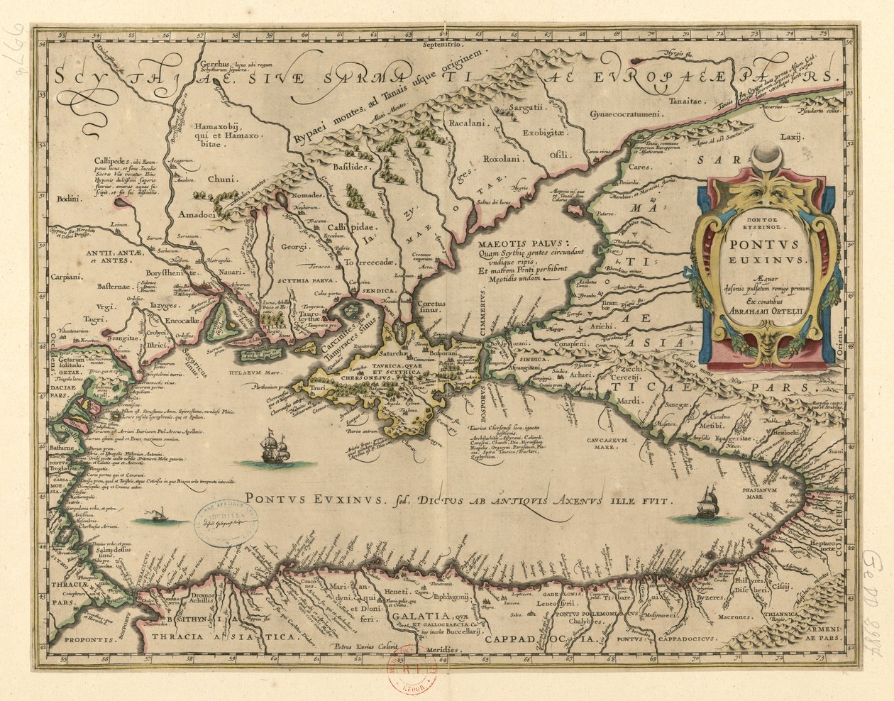 Ponto Eusino da Abraham Ortelius