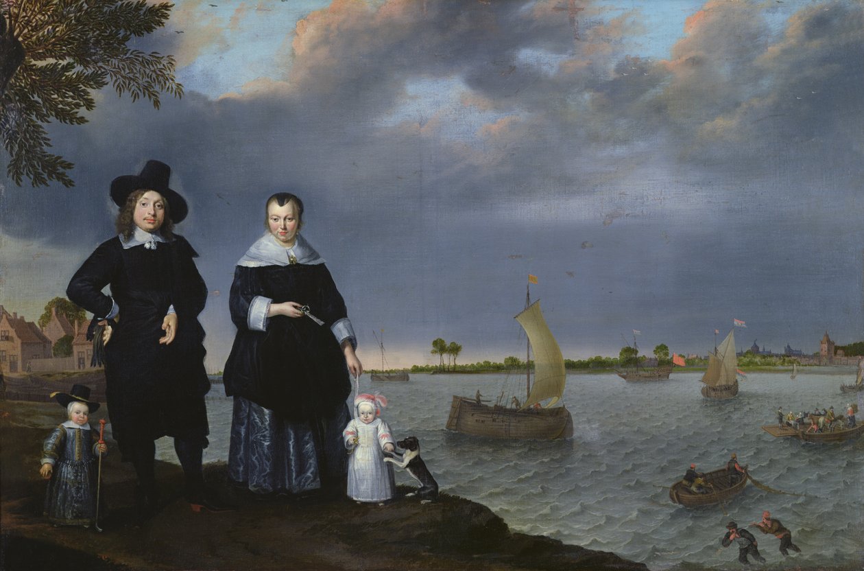 Un armatore e la sua famiglia, 1650 da Abraham Willaerts