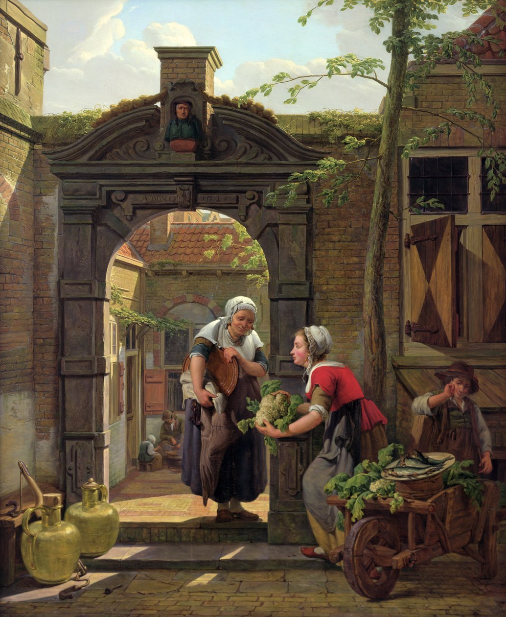 La donna del mercato da Abraham van Strij