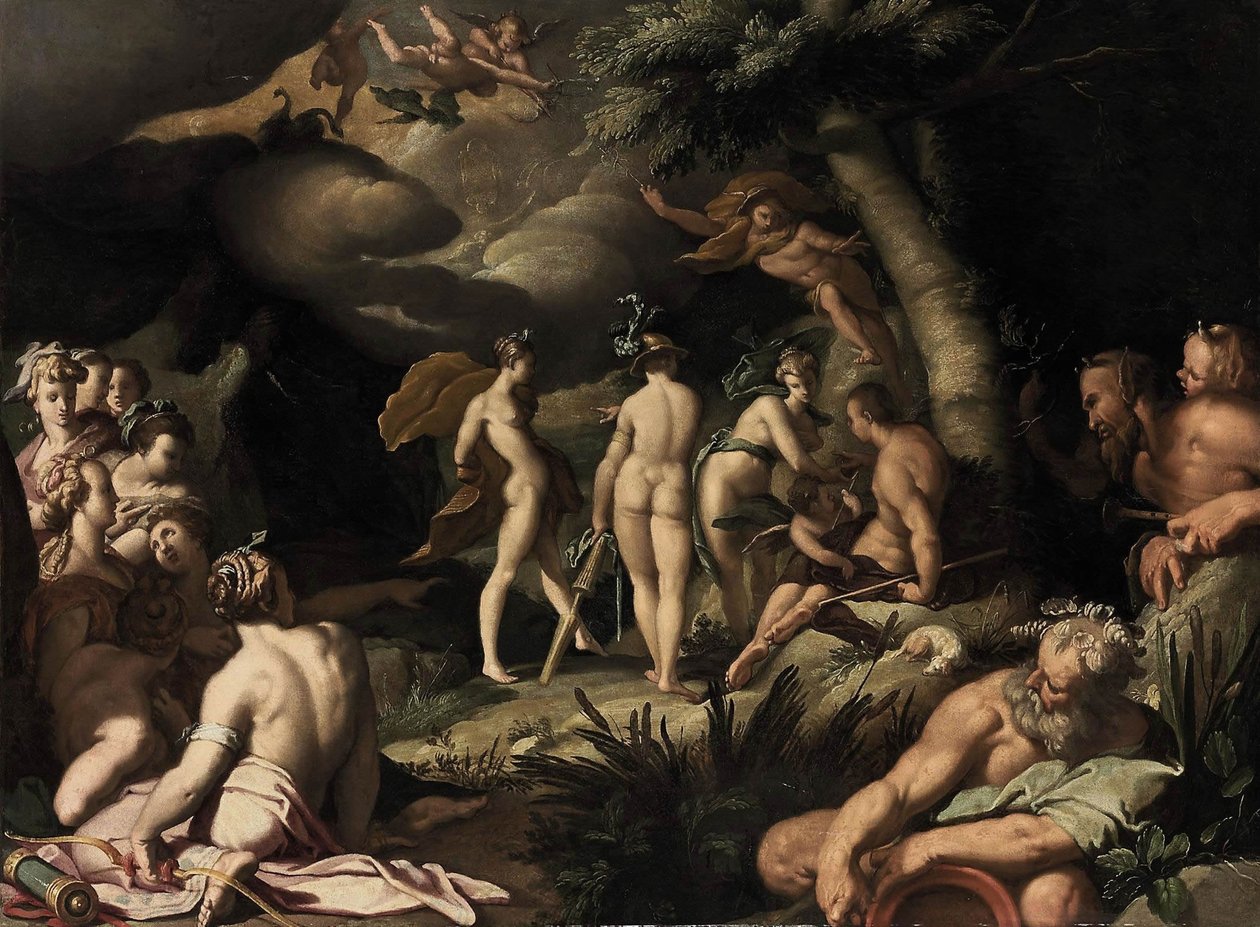 Il giudizio di Parigi da Abraham Bloemaert