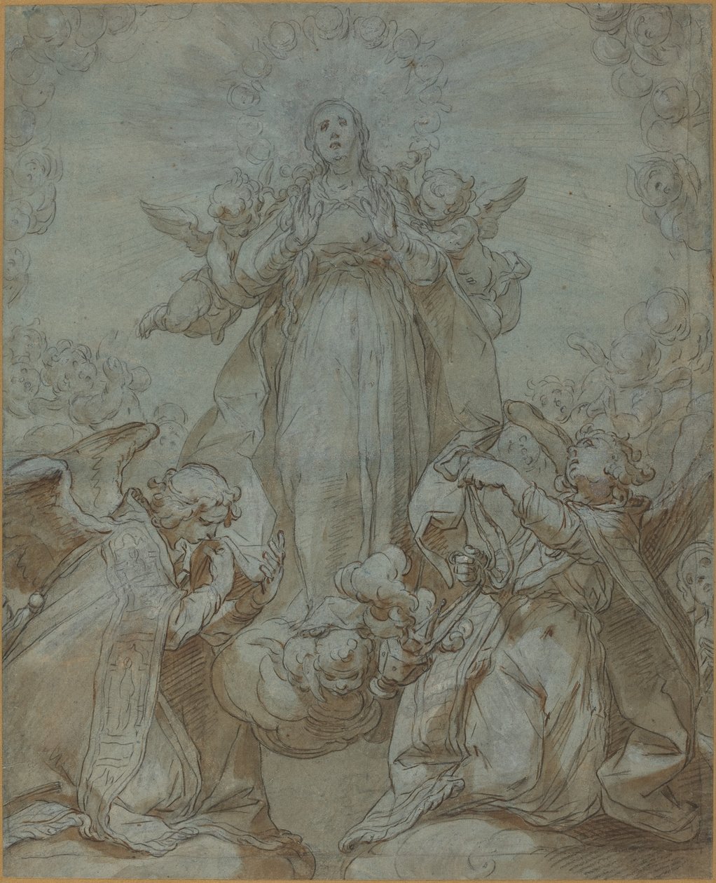 La Vergine in gloria da Abraham Bloemaert