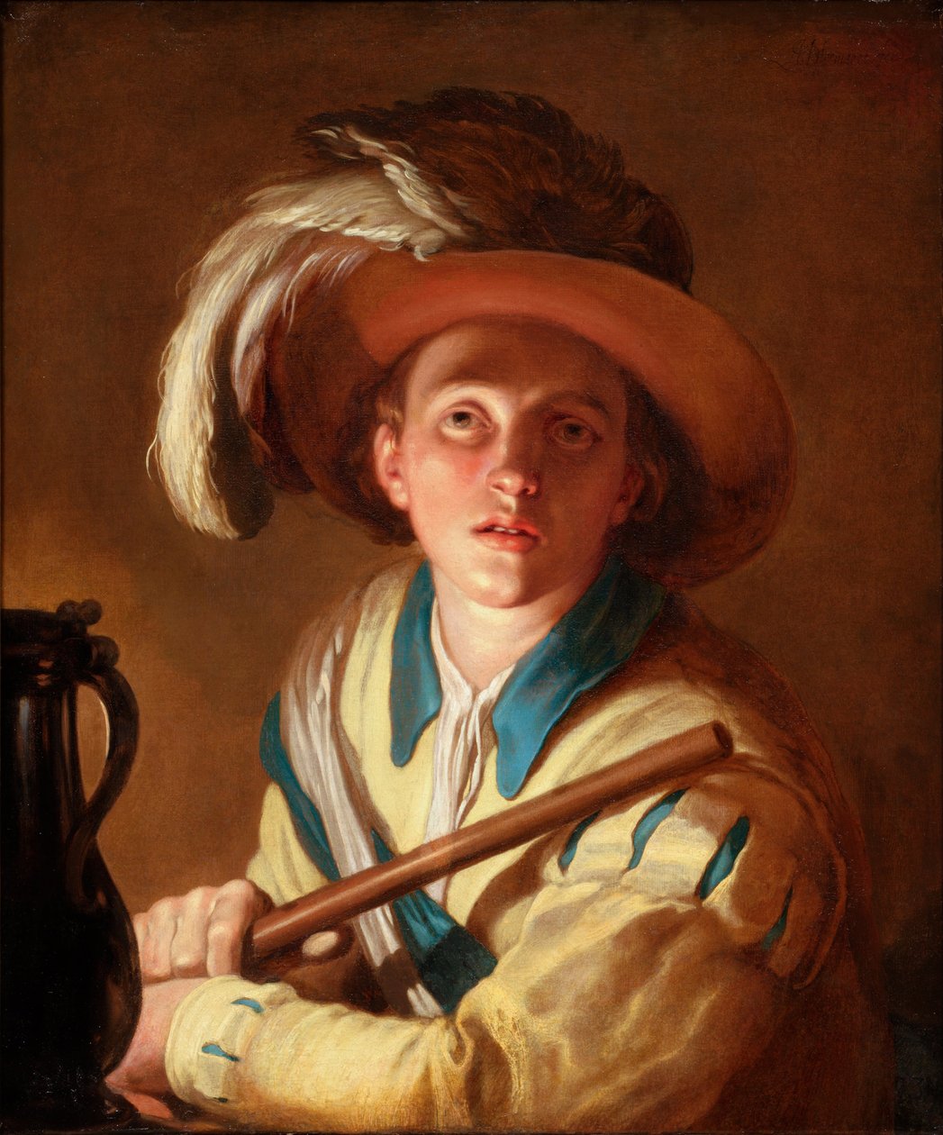 Il flautista da Abraham Bloemaert