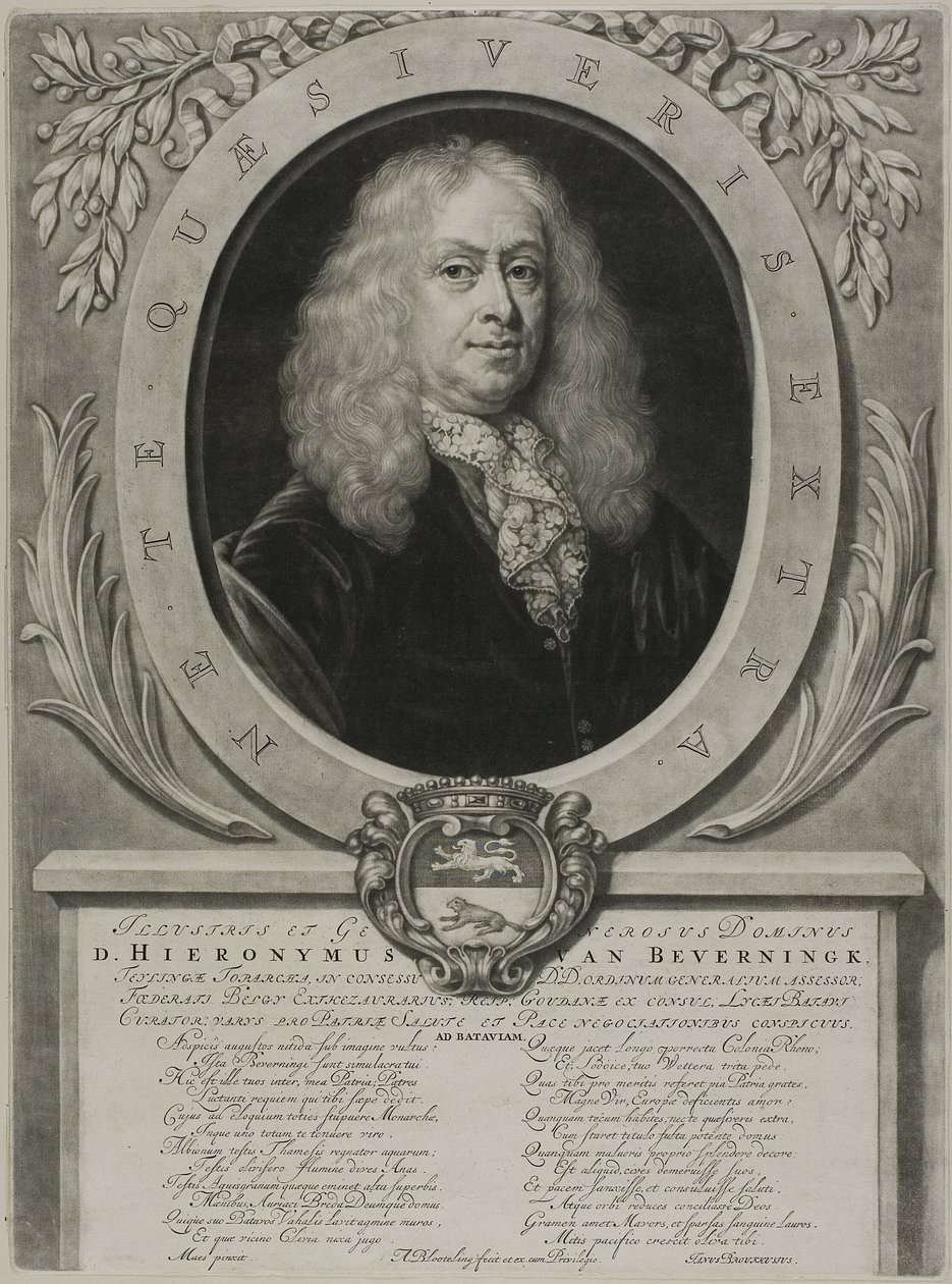 Ritratto di D. Hieronymous van Beverningk da Abraham Blooteling