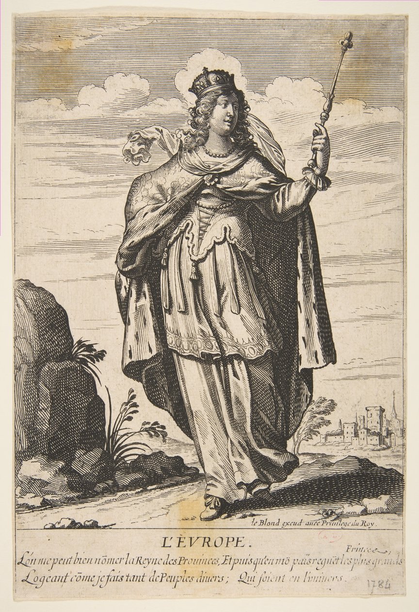Europa, metà-fine XVII secolo da Abraham Bosse