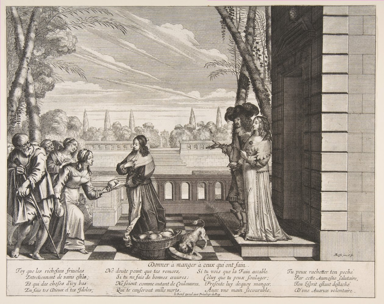 Nutrire gli affamati da Abraham Bosse