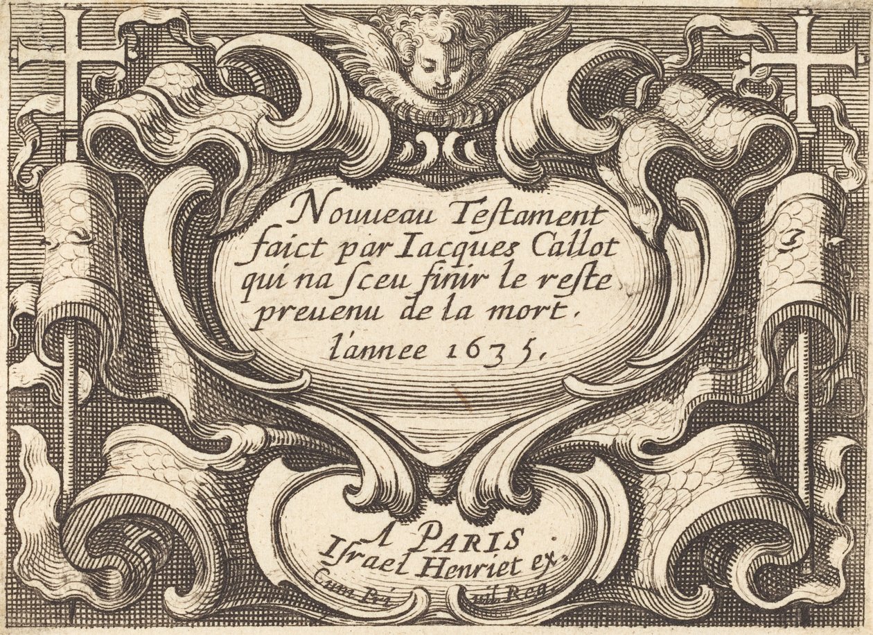 Frontespizio per "Il Nuovo Testamento" di Callot da Abraham Bosse