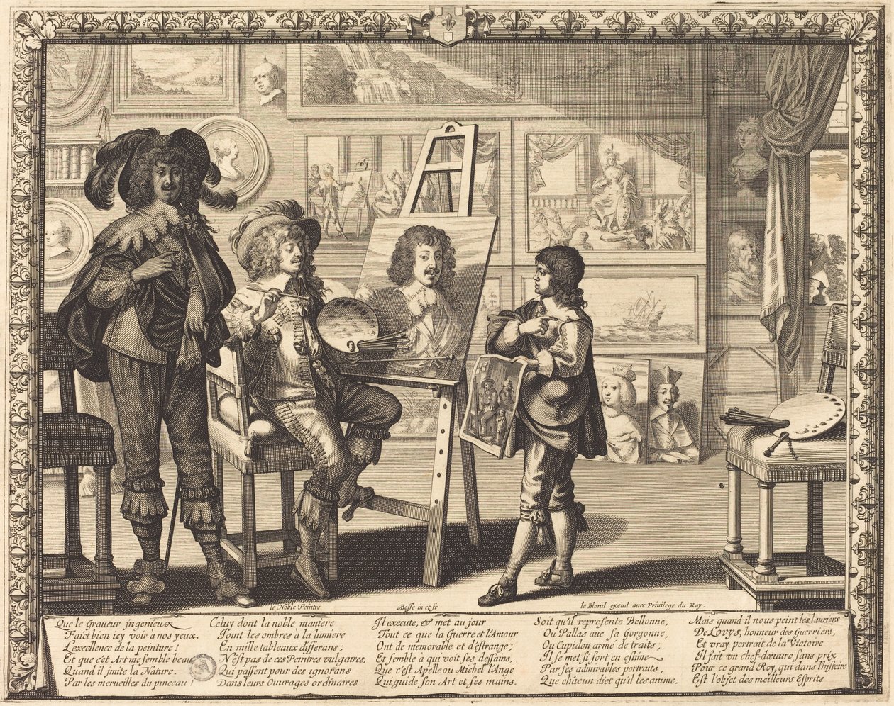 Il nobile pittore da Abraham Bosse
