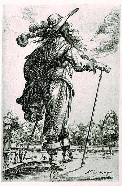Illustrazione di costume maschile (incisione) da Abraham Bosse