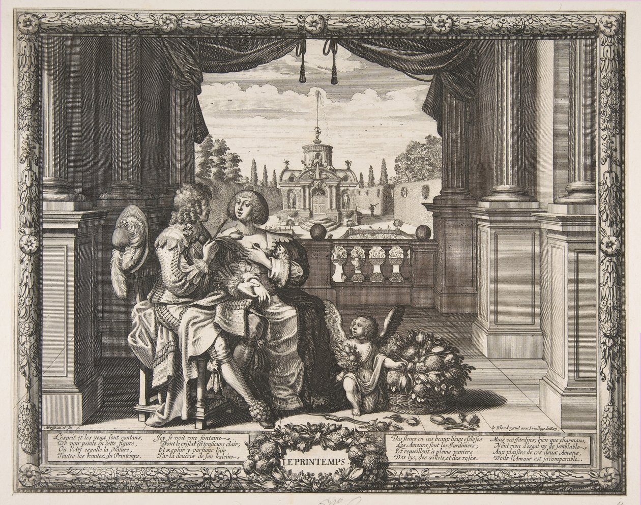 Primavera, 1635-37 da Abraham Bosse