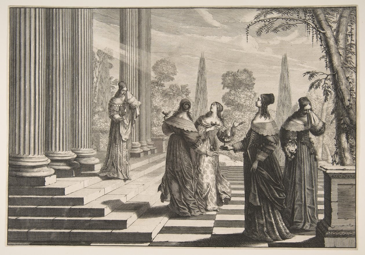 Le vergini stolte respinte, ca. 1635 da Abraham Bosse