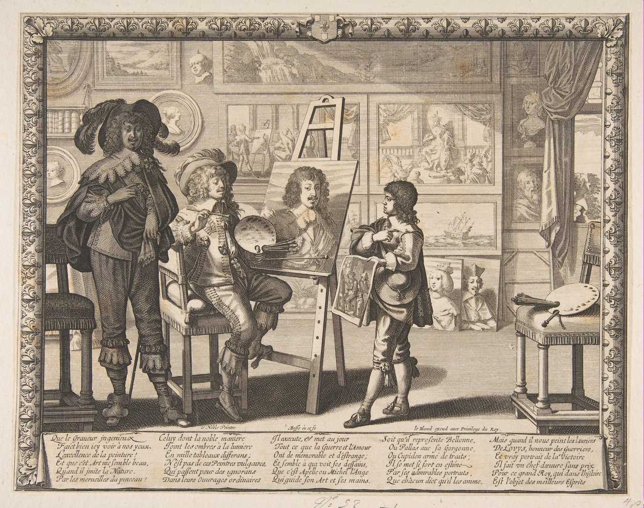 Il pittore, ca. 1642 da Abraham Bosse
