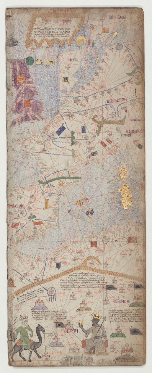 Atlante catalano, Foglio 6, 1375 da Abraham Cresques
