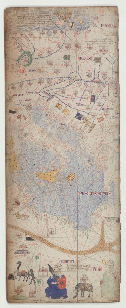 Atlante catalano, foglio 7 da Abraham Cresques
