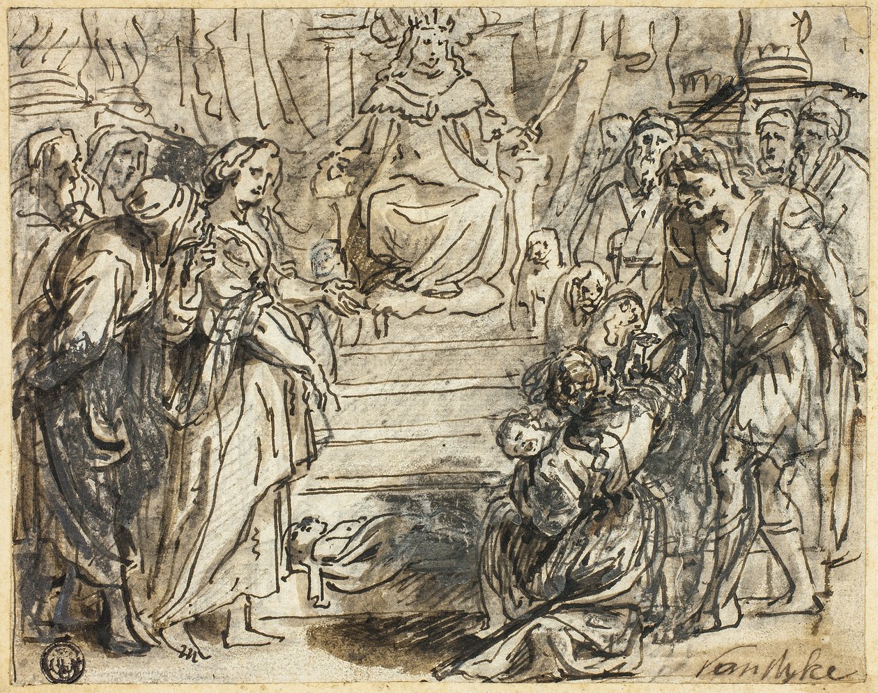 Giudizio di Salomone da Abraham Jansz. van Diepenbeeck