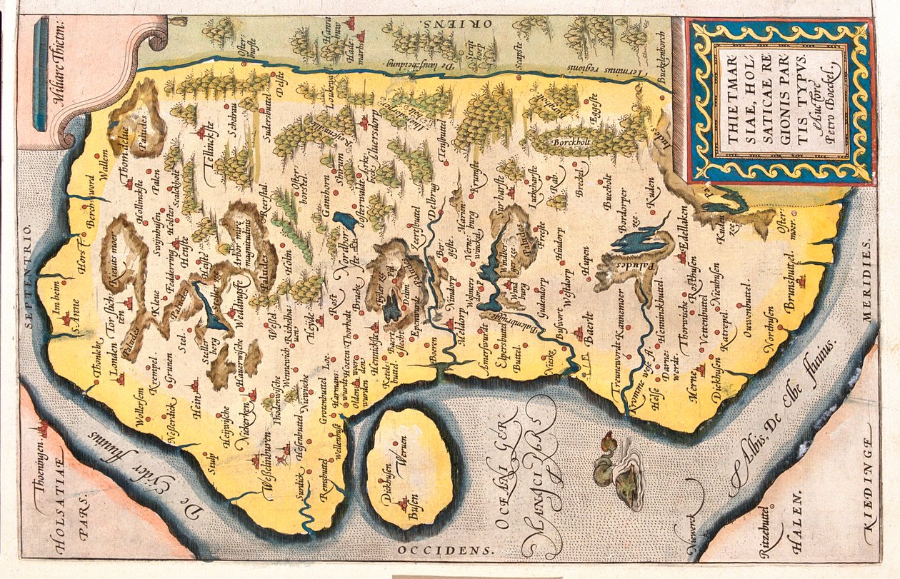 Schleswig-Holstein, Germania da Abraham Ortelius