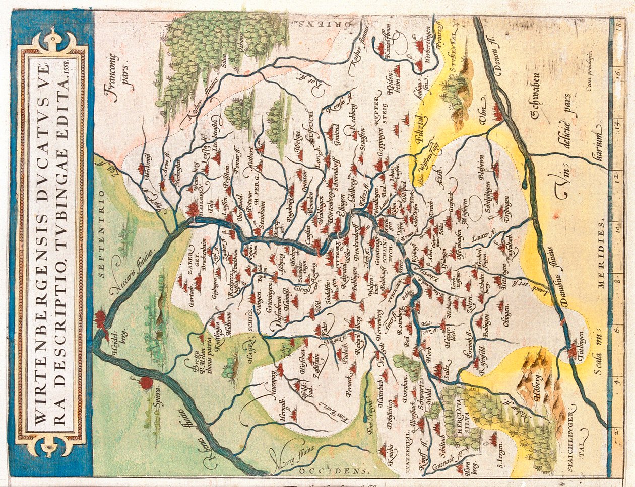 Stato: Baden-Württemberg, Germania da Abraham Ortelius