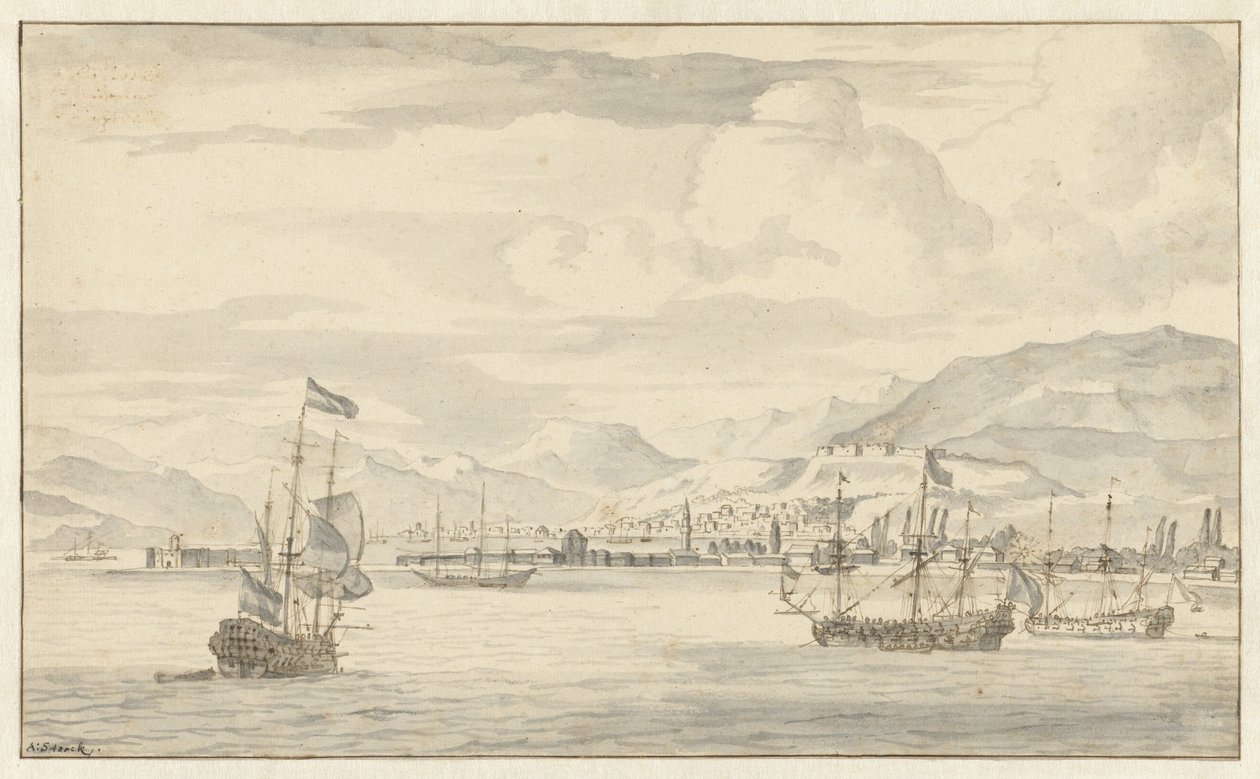 Veduta di Smirne (Izmir) da Abraham Storck