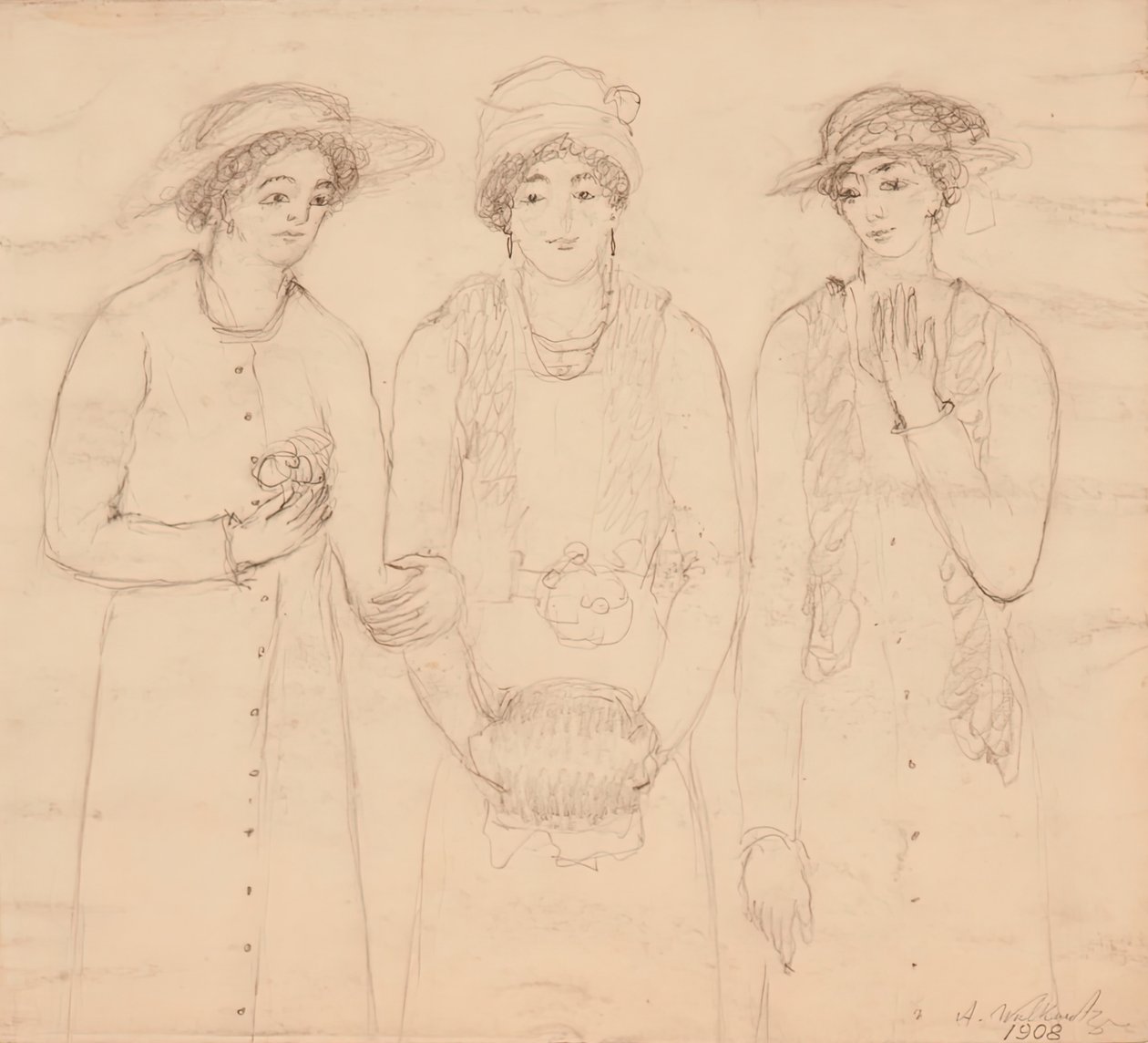 Tre donne da Abraham Walkowitz
