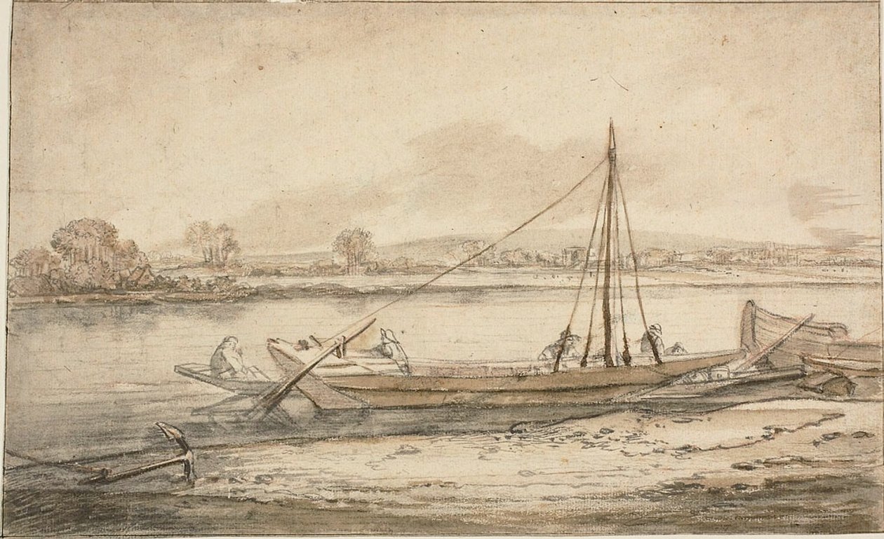 Scena del fiume da Abraham de Verwer