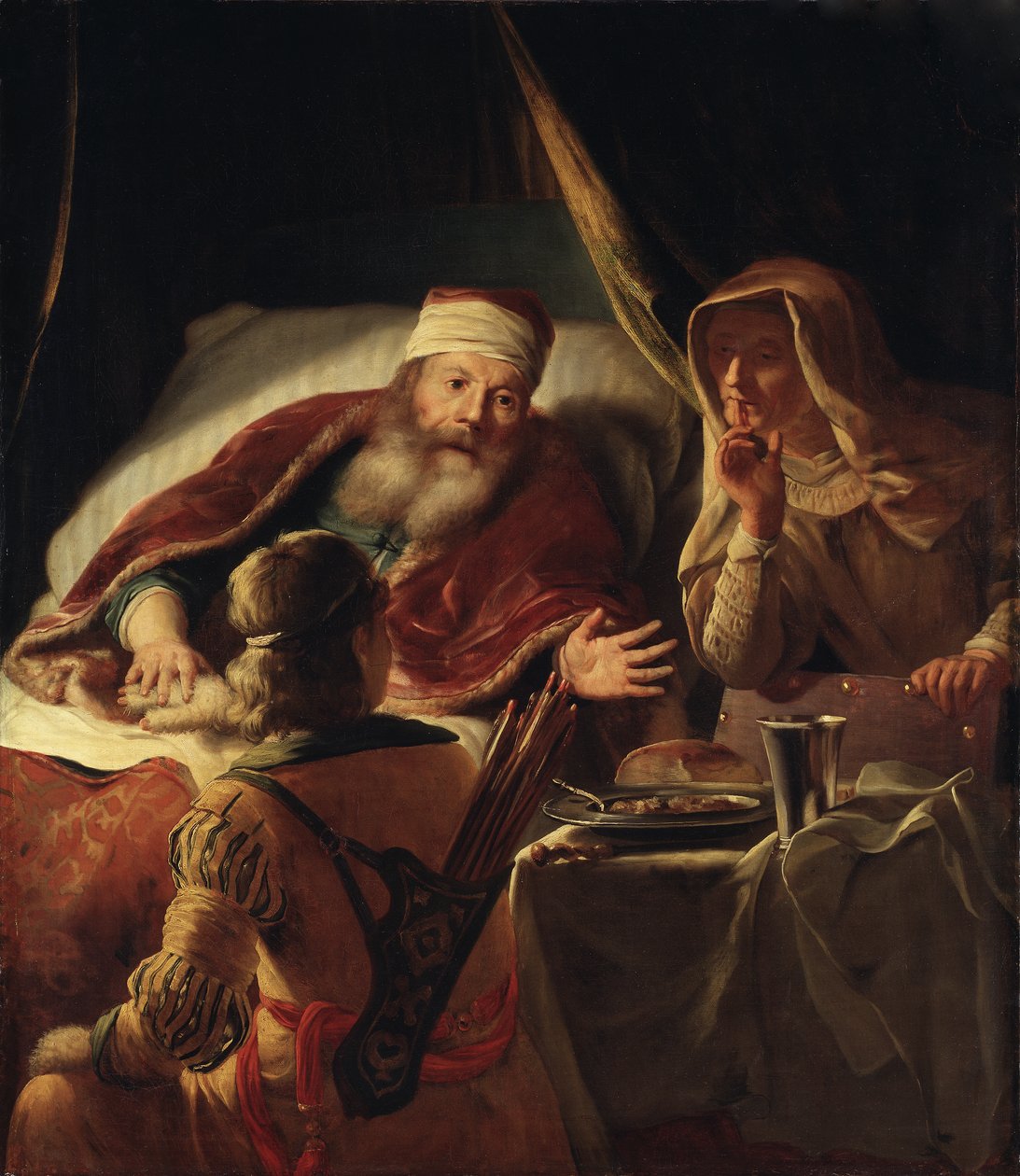 Isacco benedice Giacobbe, c.1660-70 da Abraham van Dyck