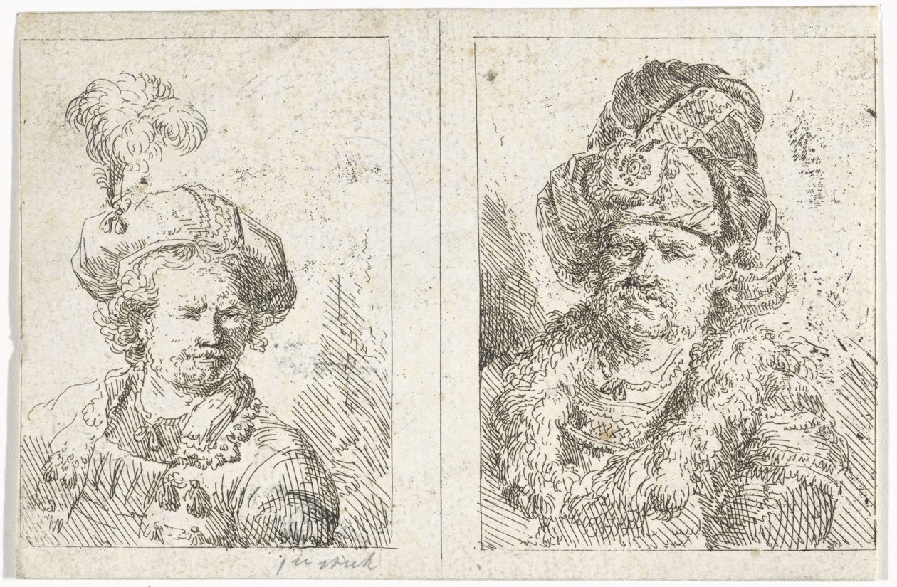 Due busti maschili da Abraham van Strij (I)