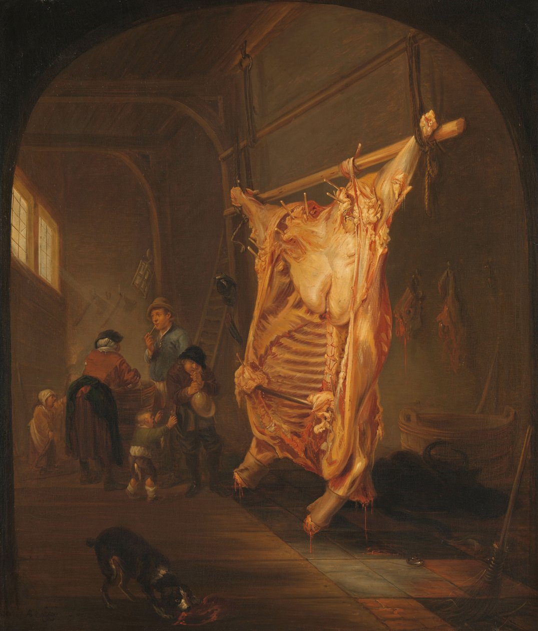 Il bue macellato, 1635-55 da Abraham van den Hecken