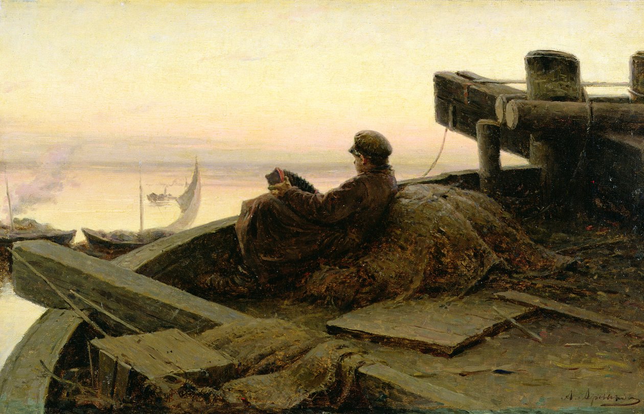 Sul fiume Volga, 1889 da Abram Efimovich Arkhipov