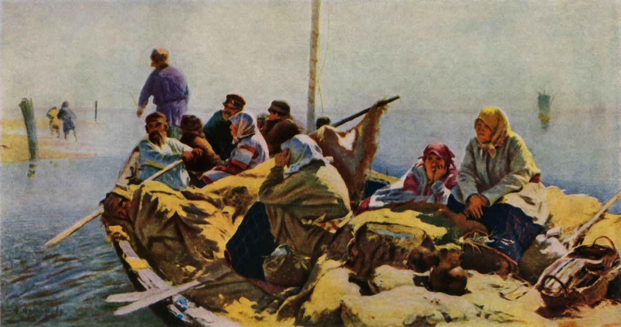 Sul fiume Oka, 1890, 1965 da Abram Arkhipov