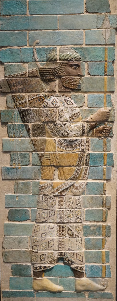 Arciere persiano Impero achemenide, 510 a.C. (mattone smaltato) da Achaemenid