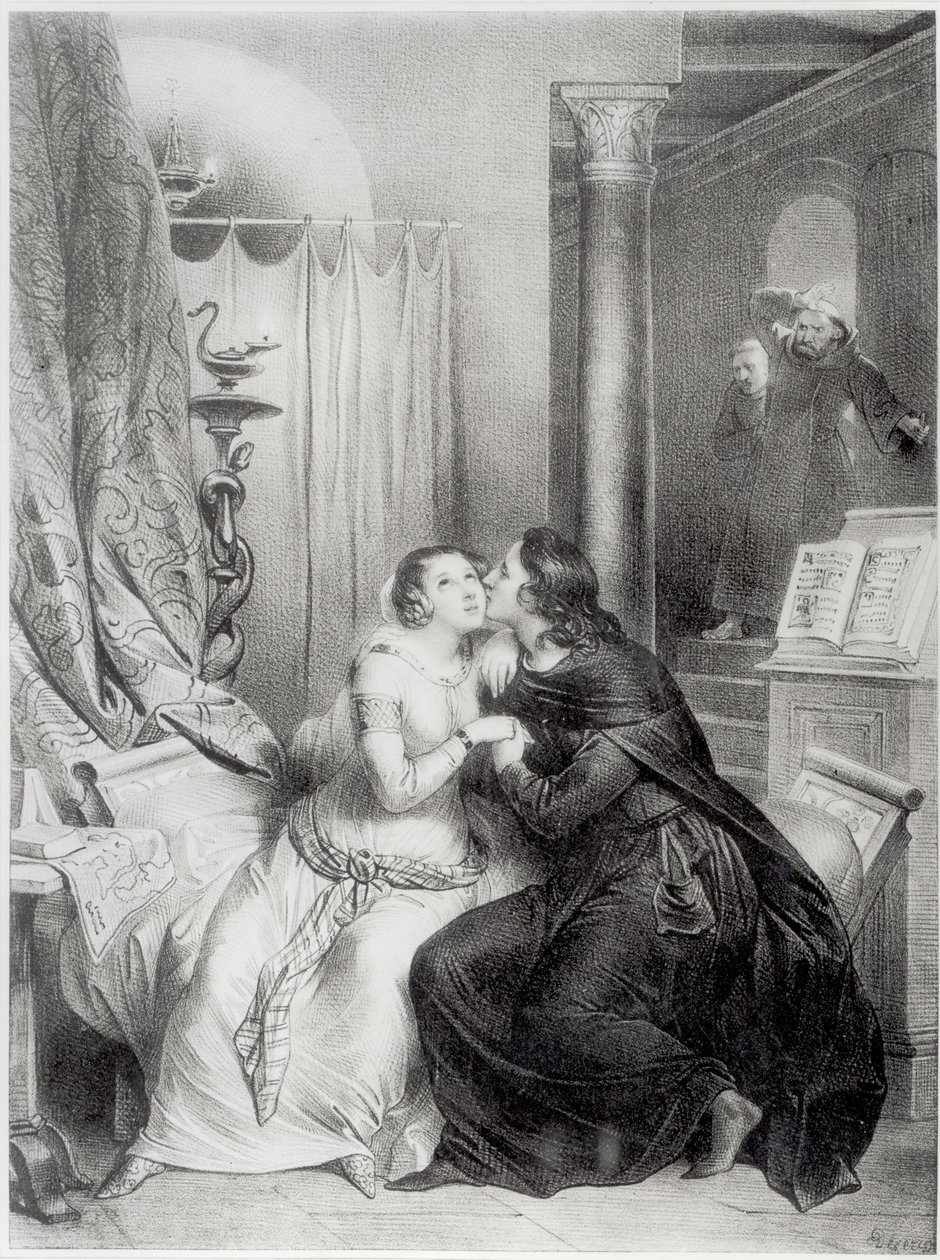Eloisa e Abelardo da Achille Devéria