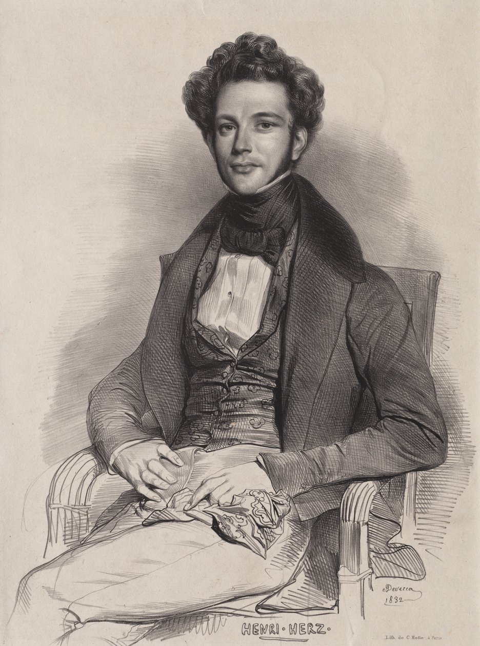 Henri Herz, Pianista da Achille Devéria