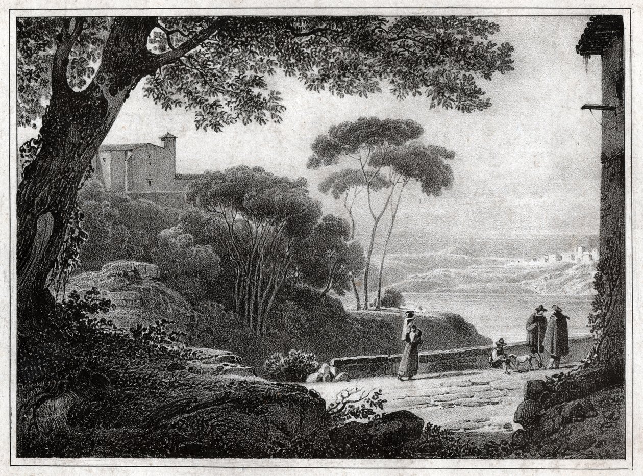 Lago Albano da Achille Etna Michallon